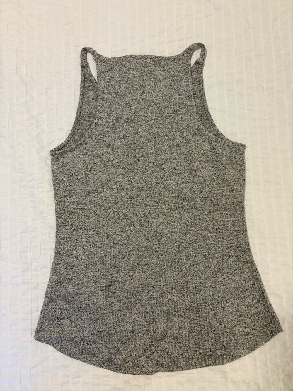 Dynamite Gray Ribbed V-Neck Tank - Picture 2 of 3